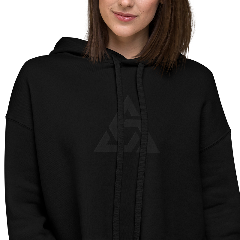 TRINITY BLVCK CROP HOODIE