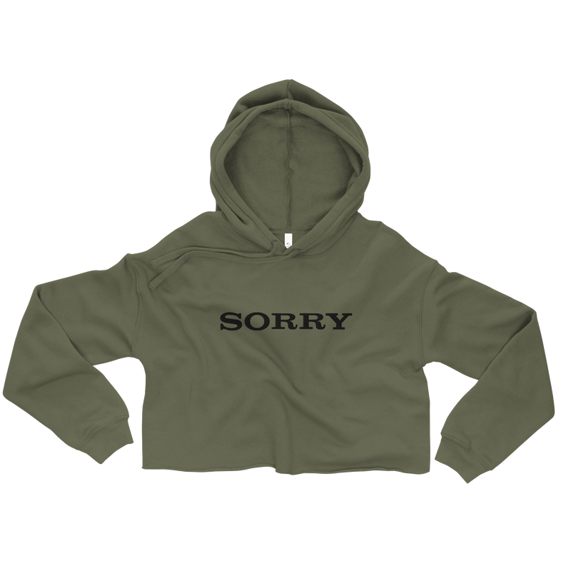 SORRY E CROP HOODIE