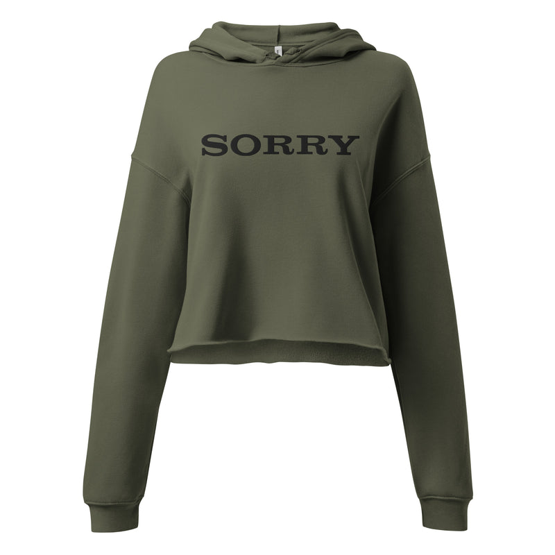 SORRY E CROP HOODIE