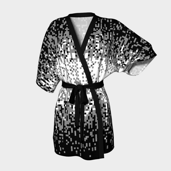DEFRAG MONO KIMONO-KIMONO ROBE-clothing, Festival Fashion, kimono-robe-Dustrial
