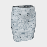 GREEBLES WIGHT PENCIL SKIRT