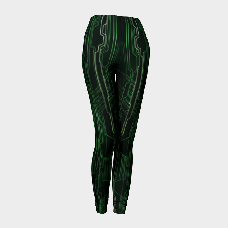 MECH IV DURARE LEGGINGS-DURARE LEGGINGS-clothing, durare-leggings, green, recycled fashion, Thic Leggings-Dustrial