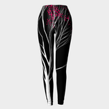 NIGHT BLOSSOM DURARE LEGGINGS-DURARE LEGGINGS-clothing, durare-leggings, green, recycled fashion, Thic Leggings-Dustrial