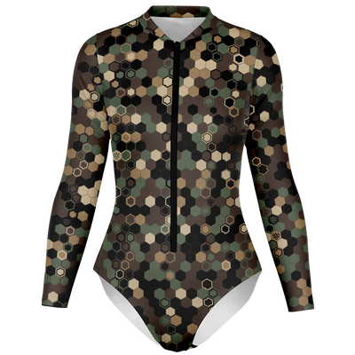 HEX CAMO LS BODYSUIT