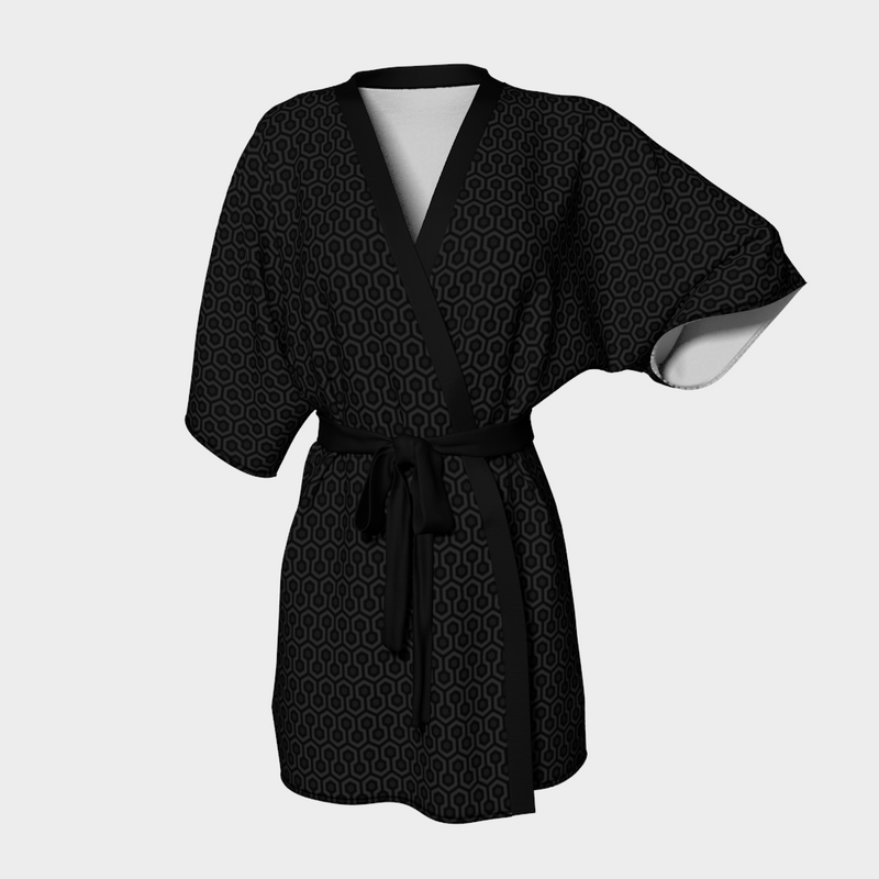OVERLOOK BLVCK KIMONO ROBE-KIMONO ROBE-clothing, Festival Fashion, kimono-robe-Dustrial