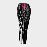 NIGHT BLOSSOM DURARE LEGGINGS-DURARE LEGGINGS-clothing, durare-leggings, green, recycled fashion, Thic Leggings-Dustrial
