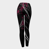 NIGHT BLOSSOM DURARE LEGGINGS-DURARE LEGGINGS-clothing, durare-leggings, green, recycled fashion, Thic Leggings-Dustrial