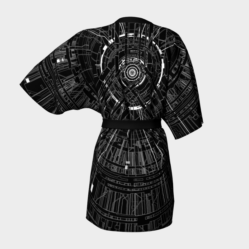 ETHERDUSTRIAL MONO KIMONO-KIMONO ROBE-clothing, Festival Fashion, kimono-robe-Dustrial