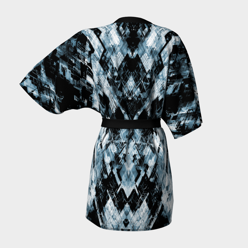PROXIMA BLUE KIMONO ROBE-KIMONO ROBE-clothing, Festival Fashion, kimono-robe-Dustrial