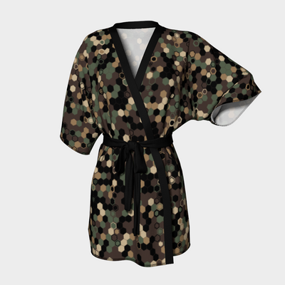 HEX CAMO KIMONO ROBE