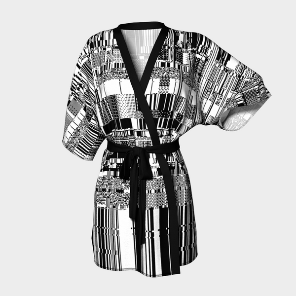 MACPAINT MONO KIMONO-KIMONO ROBE-clothing, Festival Fashion, kimono-robe-Dustrial