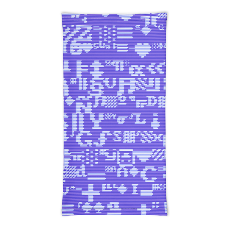 ASCII BLUE64 NECK GAITER MASK-NECK GAITER-face mask, Facial Covering, NECK-GAITER, NECK-GAITER-PRF-Dustrial