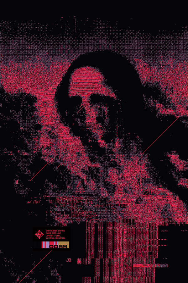 "MONA LISA CURSE" S-009 VAR. 0059 LIMITED PRINT-MATTE POSTER LE PRF-matte-poster-le-prf, mlcs009-Dustrial