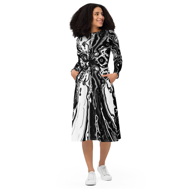 Primordial Void Midi Dress 6XL Primordial Void Midi Dress 6XL
