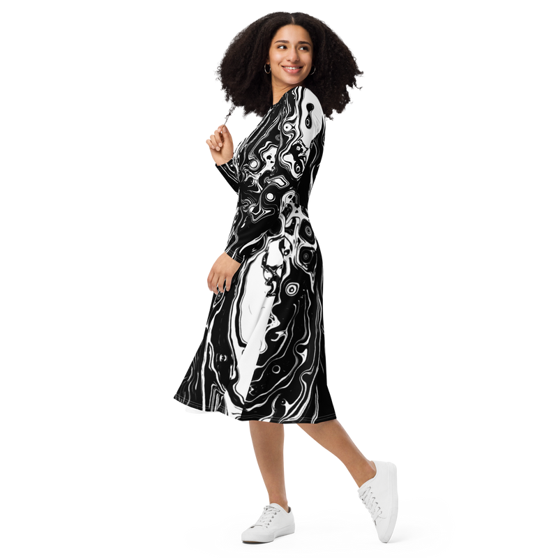 PRIMORDIAL VOID MIDI DRESS XL PRIMORDIAL VOID MIDI DRESS XL