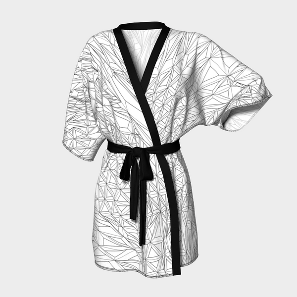 TRIANGULATION WIGHT KIMONO ROBE-KIMONO ROBE-clothing, Festival Fashion, kimono-robe-Dustrial