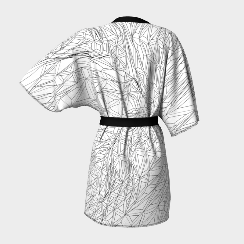 TRIANGULATION WIGHT KIMONO ROBE-KIMONO ROBE-clothing, Festival Fashion, kimono-robe-Dustrial