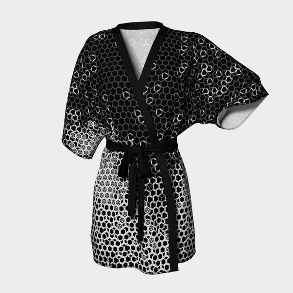 HEX AUTOMATA KIMONO ROBE-KIMONO ROBE-__label:NEW, clothing, Festival Fashion, kimono-robe, metric-Dustrial