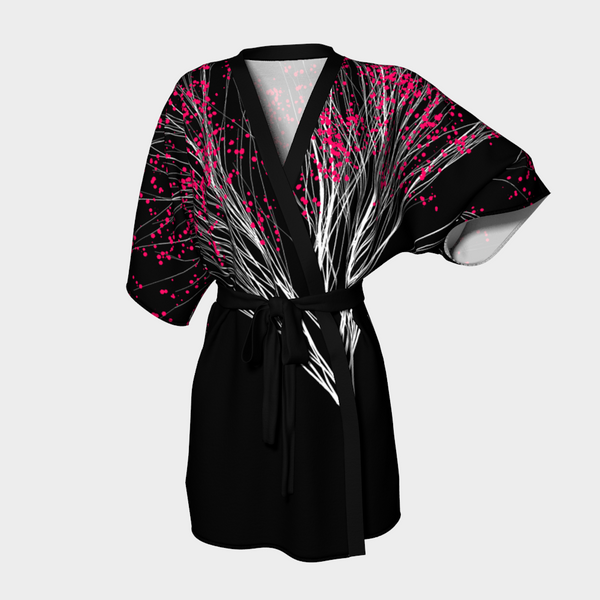 NIGHT BLOSSOM KIMONO ROBE-KIMONO ROBE-clothing, Festival Fashion, kimono-robe-Dustrial