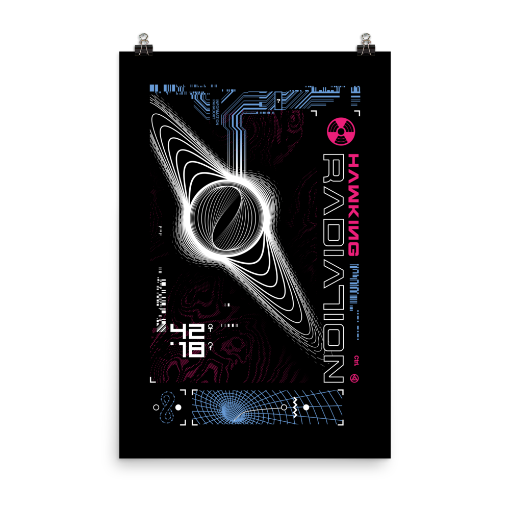 "HAWKING RADIATION" OPEN EDITION PRINT Dustrial