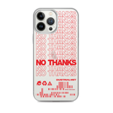 NO THANKS IPHONE CASE-IPHONE CASE-goth, MALL GOTH-Dustrial