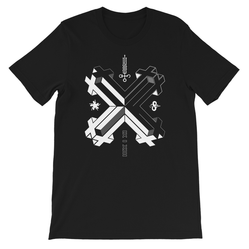 DOUBLE DOUBLE CROSS CROSS GRAPHIC TEE-GRAPHIC TEE-bc-uni-tshirt, GRAPHIC-TEE, nothingsacred-Dustrial