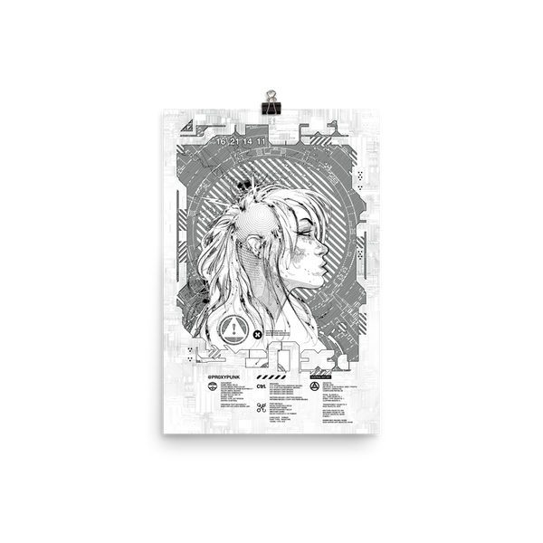"PR0X IM TRAUM MONO" OPEN EDITION PRINT-OPEN EDITION PRINT-cyber crime, cybercrime, hacker, MATTE-POSTER-PRF, OPEN-EDITION-PRINT, Sale2K19-Dustrial