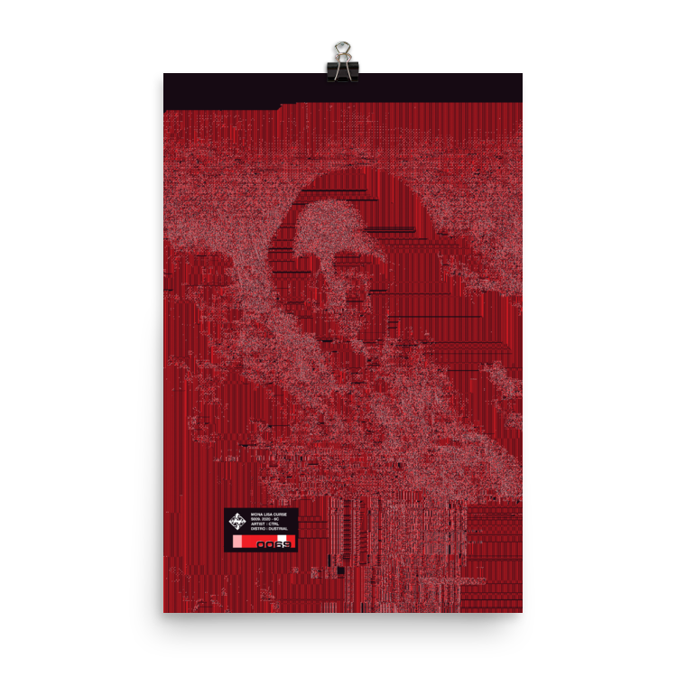 "MONA LISA CURSE" S-009 VAR. 0069 LIMITED PRINT-MATTE POSTER LE PRF-matte-poster-le-prf, mlcs009-Dustrial