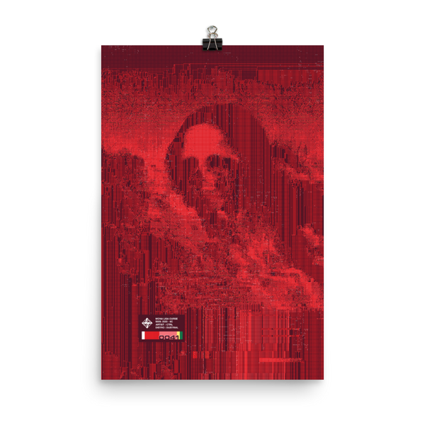 "MONA LISA CURSE" S-009 VAR. 0041 LIMITED PRINT-MATTE POSTER LE PRF-matte-poster-le-prf, mlcs009-Dustrial