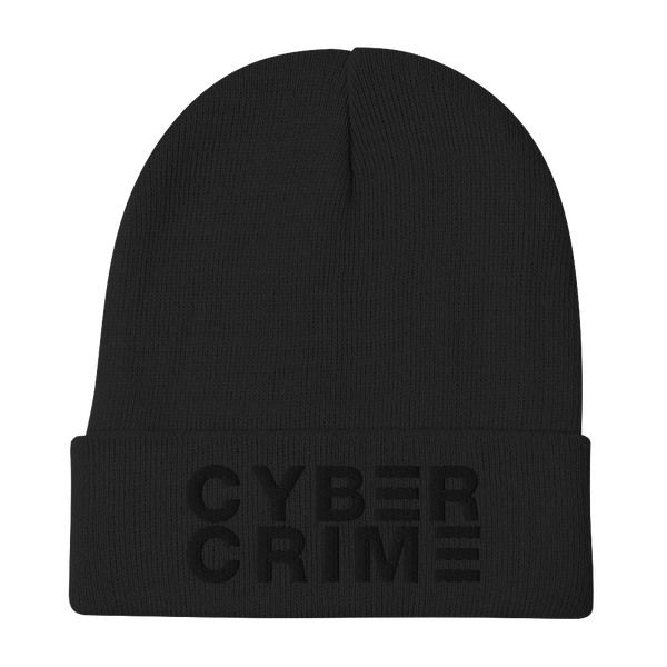 CYBERCRIME KNIT BEANIE-HAT-OT-KNIT-cyber crime, cybercrime, hacker, HAT-OT-KNIT, Sale2K19-Dustrial