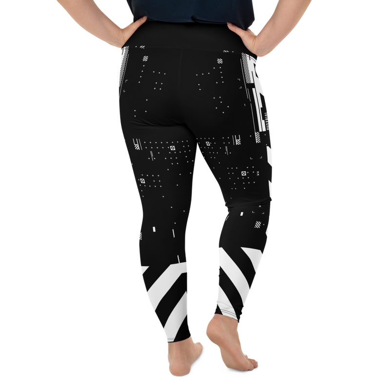 CMD & CTRL V2 MONO PS LEGGINGS-PLUS SIZE LEGGINGS-leggings-ps-prf, MECH, Mono, PLUS-SIZE-LEGGINGS-Dustrial