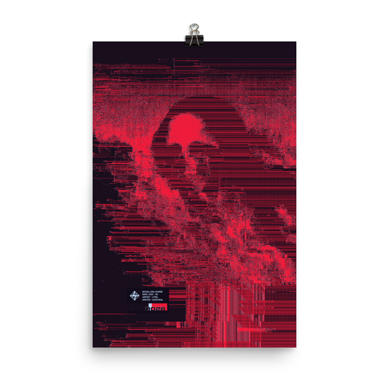 "MONA LISA CURSE" S-009 VAR. 0026 LIMITED PRINT-MATTE POSTER LE PRF-matte-poster-le-prf, mlcs009-Dustrial