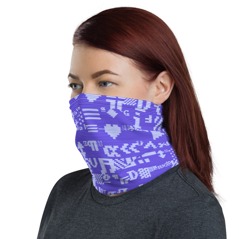 ASCII BLUE64 NECK GAITER MASK-NECK GAITER-face mask, Facial Covering, NECK-GAITER, NECK-GAITER-PRF-Dustrial