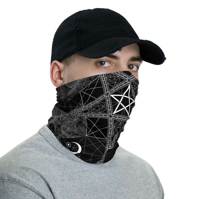 PENTAHEX NECK GAITER MASK-NECK GAITER-face mask, Facial Covering, mono, NECK-GAITER, NECK-GAITER-PRF-Dustrial