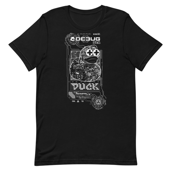 PLUS PLUS DEBUG DUCK GRAPHIC TEE-GRAPHIC TEE-__label:NEW, cyber crime, cybercrime, cyberpunk, GRAPHIC-TEE, hacker-Dustrial