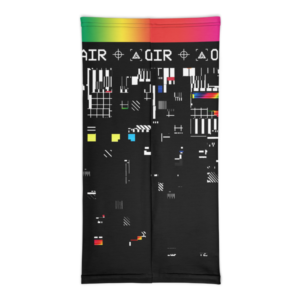 VHS RETROGRADE NECK GAITER MASK-NECK GAITER-face mask, Facial Covering, NECK-GAITER, NECK-GAITER-PRF, off air-Dustrial