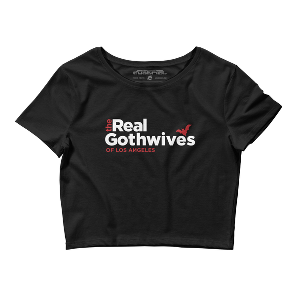 REAL GOTHWIVES OF LA CROP TEE-CROP TEE BC-__label:NEW, CROP-TEE-BC, MALL GOTH-Dustrial